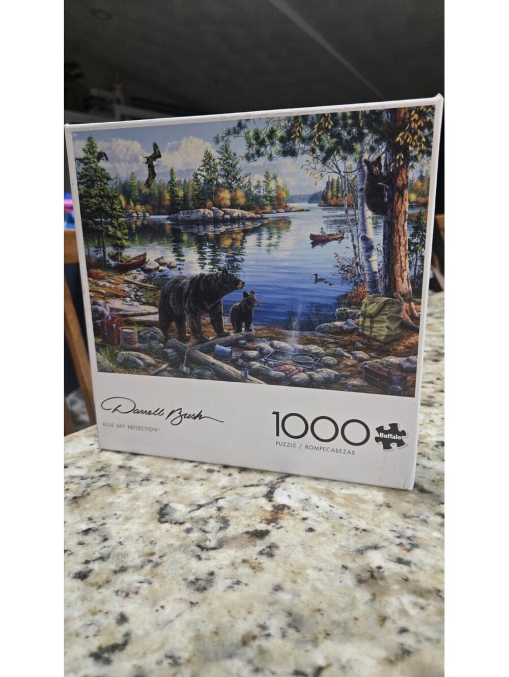 Buffalo Games Darrell Bush Blue Sky Reflection 1000 Pc  Jigsaw Puzzle COMPLETE
